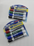 (2) Expo Dry Erase Markers Chisel Tip 5pk Blue BLK Red Purple Green COMBINE SHIP