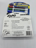 (2) Expo Dry Erase Markers Chisel Tip 5pk Blue BLK Red Purple Green COMBINE SHIP