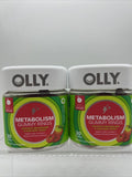 OLLY Metabolism 30 Gummy Rings Apple Cider Vinegar Vitamin B12 Chromium 12/24
