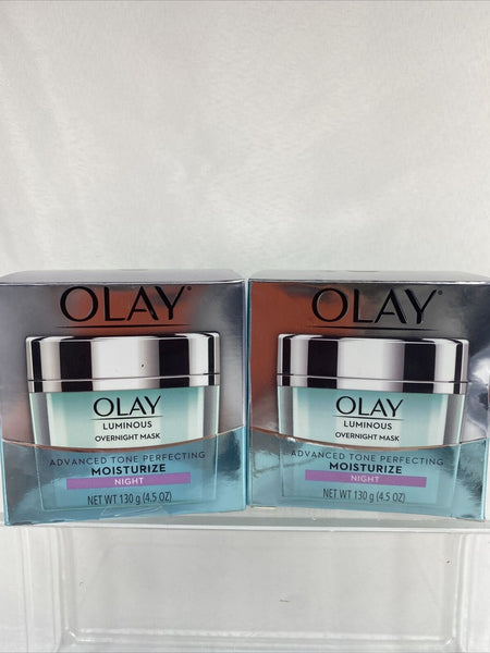 (2) OLAY Luminous Night Moisturizer Advanced Tone Perfecting 4.5oz COMBINE SHIP!
