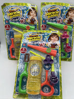 (3) ￼Super Miracle Bubbles 5 In 1 Set￼ Wands & 4oz Imperial Toys