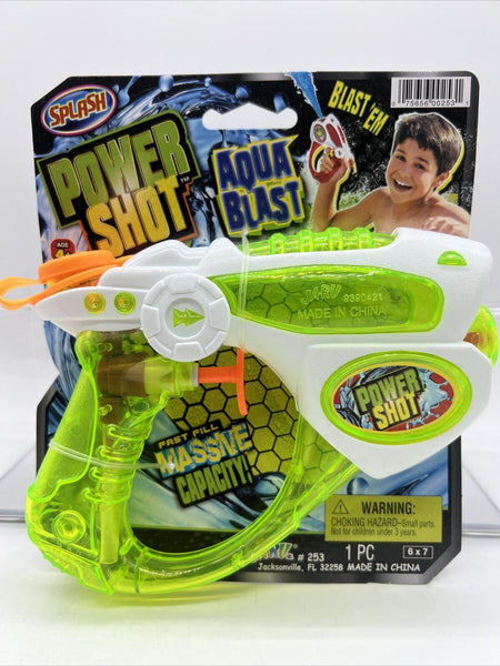 Power Shot Aqua Blast Water Pistol Gun Splash Children's Squirt Toy Ja-Ru