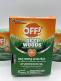 (3) OFF! DEEP WOODS Insect Repellent Long Lasting Wipes 12 Count Towelettes