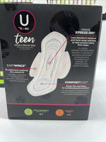 U By Kotex Teen - Ultra Thin Pads with Wings-Extra Absorbency (28 Count Total)