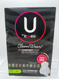 U By Kotex Cleanwear Ultra Thin Pads Wrapped with Wings Heavy Unscented 28 Count