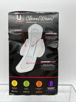 U By Kotex Cleanwear Ultra Thin Pads Wrapped with Wings Heavy Unscented 28 Count