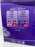 Always Anti-Bunch Extra Protection Leak Guard Long Liners 48 Pads