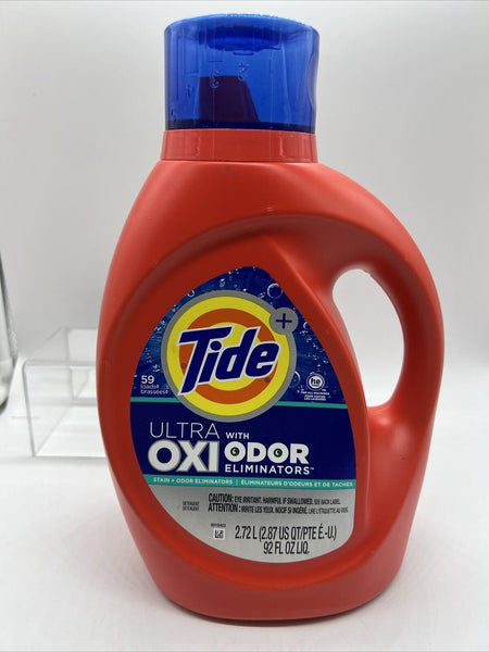 Tide Ultra OXI with Odor Eliminators Liquid Laundry Detergent, 92 oz