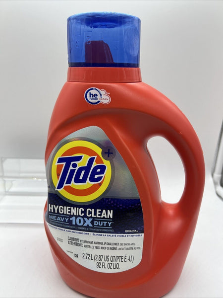 Tide Hygienic Clean Heavy 10x Duty Liquid Laundry Detergent, 92 oz -