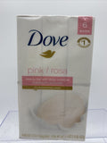Dove Pink Rosa Beauty Bar Soap w/Deep Moisture Pack of 6 Bars 4oz Each
