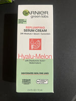 (2) Garnier Green Labs Hyalu Melon Replumping Serum Watermelon Hyaluronic Acid￼