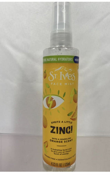 St. Ives Face Mist Orange  Zing Moisturize Hydrate 4.23oz