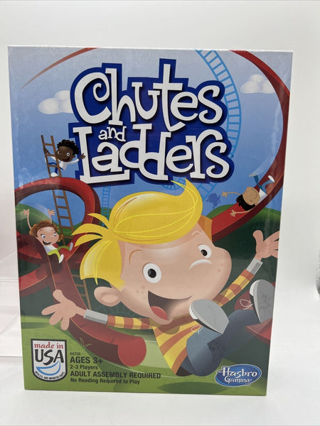 Chutes and Ladders Classic Board Game Hasbro Ages 3+, 2-3 Players COMBINE SHIP