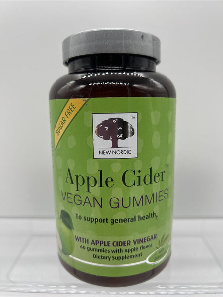 New Nordic Apple Cider Gummies Apple Sugar Free 60 gummy 1/24