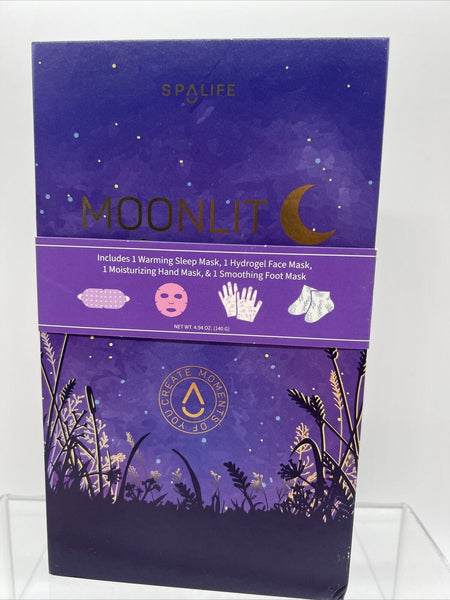 Spa Life Moonlit Garden Evening Skincare Set Sleep Mask Facial Mask Socks Gloves