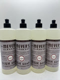 (4) Mrs. Meyer'S Liquid Dish Soap Lavender Cut Grease 16oz
