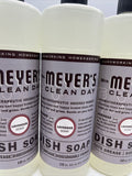 (4) Mrs. Meyer'S Liquid Dish Soap Lavender Cut Grease 16oz