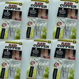 (6) Red Copper Straws — Reusable Stainless Steel Straws Set of 8 Reusable Straws