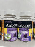 (4) Airborne Elderberry Immune Support Gummies 36 ct 12/23 50 Vitamin C/D/E/Zinc