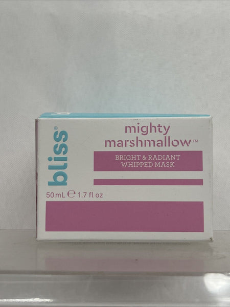 bliss Mighty Marshmallow Face Bright and Radiant Whipped Mask  1.7 fl oz New