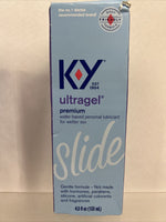 K-Y Ultra Gel Slide Premium Water Based Personal Lubricant 4.5oz KY 12/24