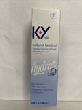 K-Y Hydrate Natural Feeling Moisturizing Lubricate 3.38 oz. Hydrate KY 7/23