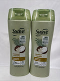 (2) Suave Professionals 100% Natural Coconut & Vanilla Repairing Shampoo 12.6 Oz