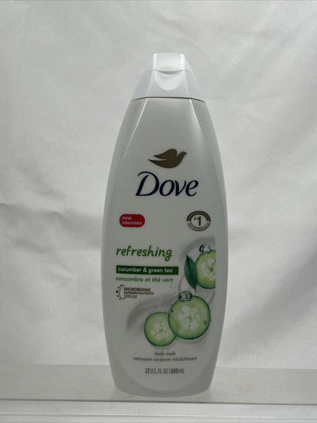 (2)  Dove Body Wash Cool Moisture 22 Fl oz Cucumber & Green Tea