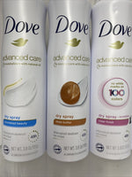 (5) Dove Advanced Care Shea Butter Antiperspirant Deodorant Dry Spray Clear ￼3.8