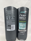 (2) Dove Men+Care Blue Eucalyptus + Birch Relaxing Body + Face Wash 18oz