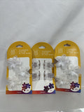 (3) Hair Clips Clear Plumeria Flower Del Sol Just Add Sun Changes Color In Sun