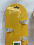 (3) Hair Clips Clear Plumeria Flower Del Sol Just Add Sun Changes Color In Sun