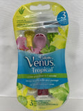 Gillette Venus Tropical Women's Disposable Razor - Single Package of 3 Razors