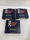 (3) Dollar Shave Club 6 Blade 4x Cartridges Razors  Trimmer ￼DSC