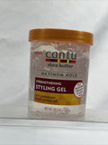 Cantu Shea Butter Strengthening Styling Gel Jamacian Castor Maximum Hold 18.5oz