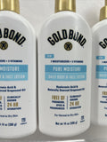 (4) Gold Bond Pure moisture￼ Lotion Hyaluronic Acid Vitamin Face Body ￼￼14oz