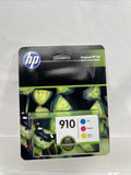 HP Replacement Ink Cartridge 910 Cyan Magenta Yellow (3YL97AN) Genuine
