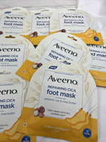 (11) Aveeno Repairing CICA Foot Mask Prebiotic Oat & Shea Butter 1 PairEa 1 Hand