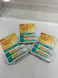 (3) (2-Pack) Burt's Bees MEDICATED 100% Natural Moisturizing Lip Balms