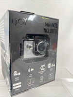 NEW  iJoy ARIZE Waterproof Action Camera, 1080p/720p/30fps, Rechargeable Battery