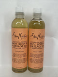 (2) Shea Moisture Coconut & Hibiscus Bath Body & Massage Oil with Vit E 8 oz