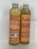 (2) Shea Moisture Coconut & Hibiscus Bath Body & Massage Oil with Vit E 8 oz