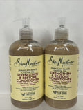 (2) Shea Moisture Jamaican Black Conditioner W/ Castor Oil  13 Oz Ea