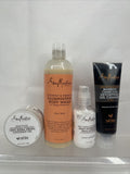 (4) Shea Moisture Coconut & Hibiscus Illuminating Body Wash Face Lotion GIFT SET