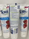 (6) Tom's Children's Fluoride-Free Toothpaste Silly Strawberry 5.1oz 4/23