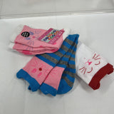 Amity Hosiery 3 pairs sock CAT LOVERS Cotton Polyester Spandex Pink Red Blue