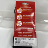 Heat Lockers Shoe Size Women 5-9 Men 4-8 Black Socks Warmest Max Thickness