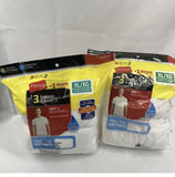 (2) Mens XL Hanes Tagless TShirts 3 Pack White 46-48”Comfort Soft Wicking 2135D3