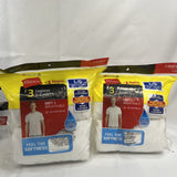 (2) Mens L Hanes Tagless TShirts 3 Pack White 46-48”Comfort Soft Wicking 2135D3