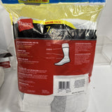(2) Hanes Men's Cushion Crew Socks 7-Pack White Size 6-12 Low Cotton Polyester